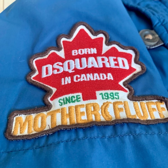 Mens DSquared2 Goose Down Jacket with fur hood - Picture 2 of 9